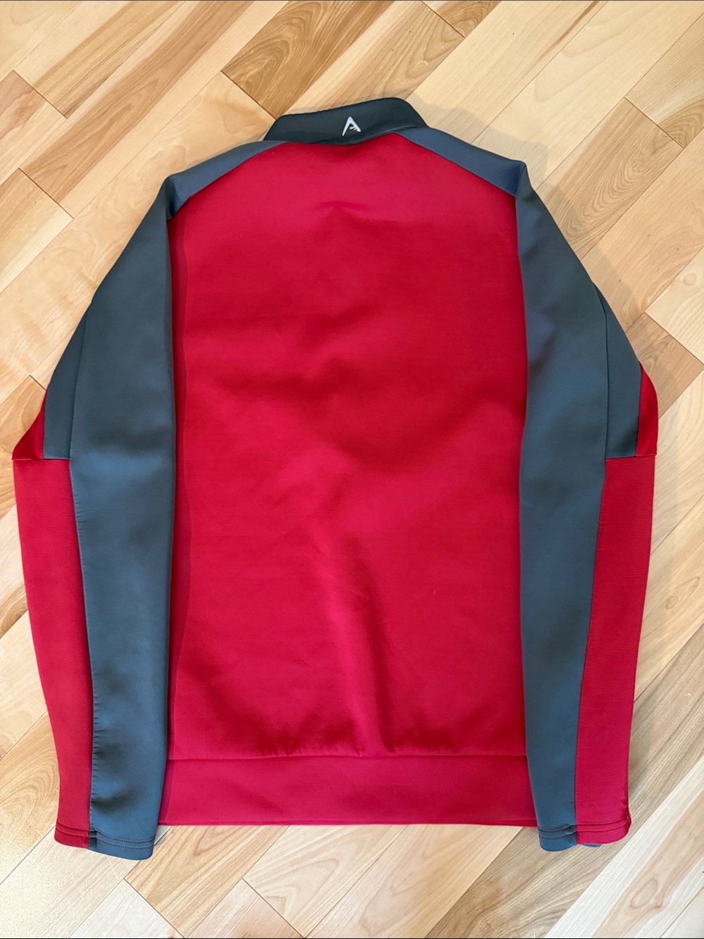 Men's Red and Gray Antigua Quarter-Zip Performance Sweatshirt L - Picture 4 of 4